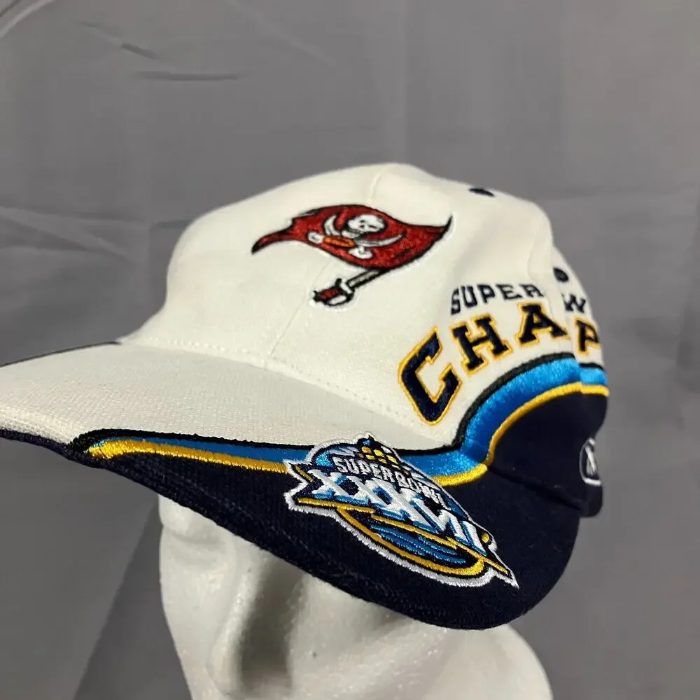 Tampa Bay Buccaneers Super Bowl XXXVII Champions Hat Reebok NFL‎ On Field Cap